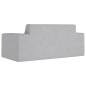 vidaXL Divano per Bambini a 2 Posti Grigio Chiaro in Morbido Peluche vidaXL Divano per Bambini a 2 Posti Grigio Chiaro in Morbido Peluche
