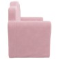 vidaXL Divano per Bambini 2 Posti Rosa in Morbido Peluche vidaXL Divano per Bambini 2 Posti Rosa in Morbido Peluche