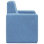 vidaXL Divano per Bambini Blu in Morbido Peluche vidaXL Divano per Bambini Blu in Morbido Peluche