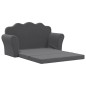 vidaXL Divano Letto per Bambini a 2 Posti Antracite in Morbido Peluche vidaXL Divano Letto per Bambini a 2 Posti Antracite in Morbido Peluche