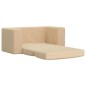 vidaXL Divano Letto per Bambini a 2 Posti Crema in Morbido Peluche vidaXL Divano Letto per Bambini a 2 Posti Crema in Morbido Peluche