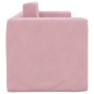 vidaXL Divano Letto per Bambini 2 Posti Rosa in Morbido Peluche vidaXL Divano Letto per Bambini 2 Posti Rosa in Morbido Peluche