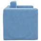 vidaXL Divano per Bambini Blu in Morbido Peluche vidaXL Divano per Bambini Blu in Morbido Peluche