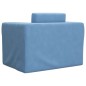 vidaXL Divano per Bambini Blu in Morbido Peluche vidaXL Divano per Bambini Blu in Morbido Peluche
