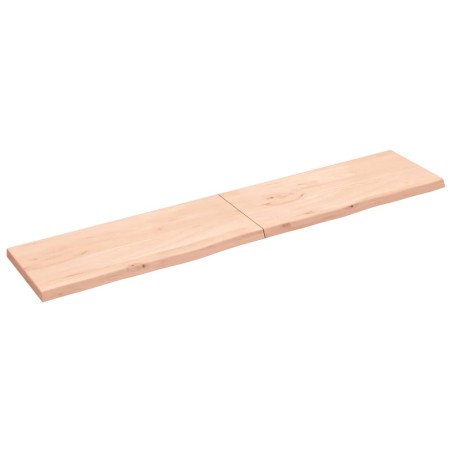 vidaXL Piano Bagno 200x40x4 cm in Legno Massello Non Trattato