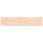 vidaXL Piano Bagno 200x40x4 cm in Legno Massello Non Trattato