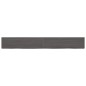 vidaXL Piano Bagno Grigio Scuro 220x30x6 cm Legno Massello Trattato