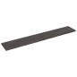 vidaXL Piano Bagno Grigio Scuro 180x30x4 cm Legno Massello Trattato