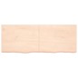 vidaXL Piano Bagno 160x60x4 cm in Legno Massello Non Trattato