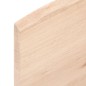 vidaXL Piano Bagno 100x50x2 cm in Legno Massello Non Trattato
