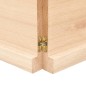 vidaXL Piano Bagno 160x50x(2-4) cm in Legno Massello Non Trattato