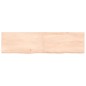 vidaXL Piano Bagno 120x30x6 cm in Legno Massello Non Trattato