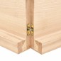vidaXL Piano Bagno 120x30x6 cm in Legno Massello Non Trattato