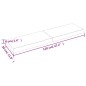 vidaXL Piano Bagno 120x30x6 cm in Legno Massello Non Trattato