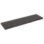 vidaXL Piano Bagno Grigio Scuro 180x50x6 cm Legno Massello Trattato