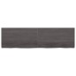 vidaXL Piano Bagno Grigio Scuro 180x50x6 cm Legno Massello Trattato