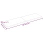 vidaXL Piano Bagno Grigio Scuro 180x50x6 cm Legno Massello Trattato
