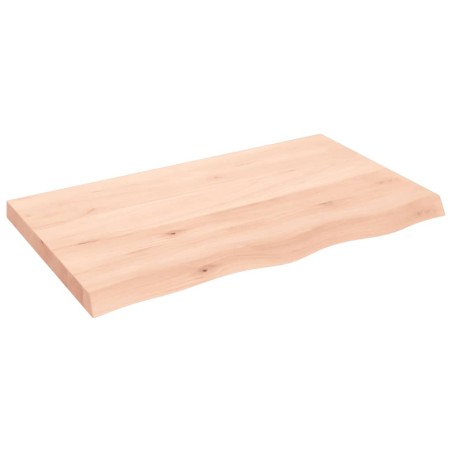 vidaXL Piano Bagno 100x60x6 cm in Legno Massello Non Trattato