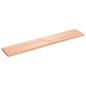 vidaXL Piano Bagno Marrone Chiaro 160x30x4 cm Legno Massello Trattato