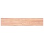 vidaXL Piano Bagno Marrone Chiaro 160x30x4 cm Legno Massello Trattato
