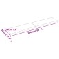 vidaXL Piano Bagno Marrone Chiaro 160x30x4 cm Legno Massello Trattato