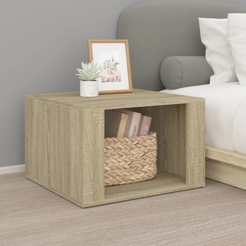 Comodino Rovere Sonoma 57x55x36 cm in Legno Multistrato Comodino Rovere Sonoma 57x55x36 cm in Legno Multistrato
