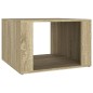 Comodino Rovere Sonoma 57x55x36 cm in Legno Multistrato Comodino Rovere Sonoma 57x55x36 cm in Legno Multistrato