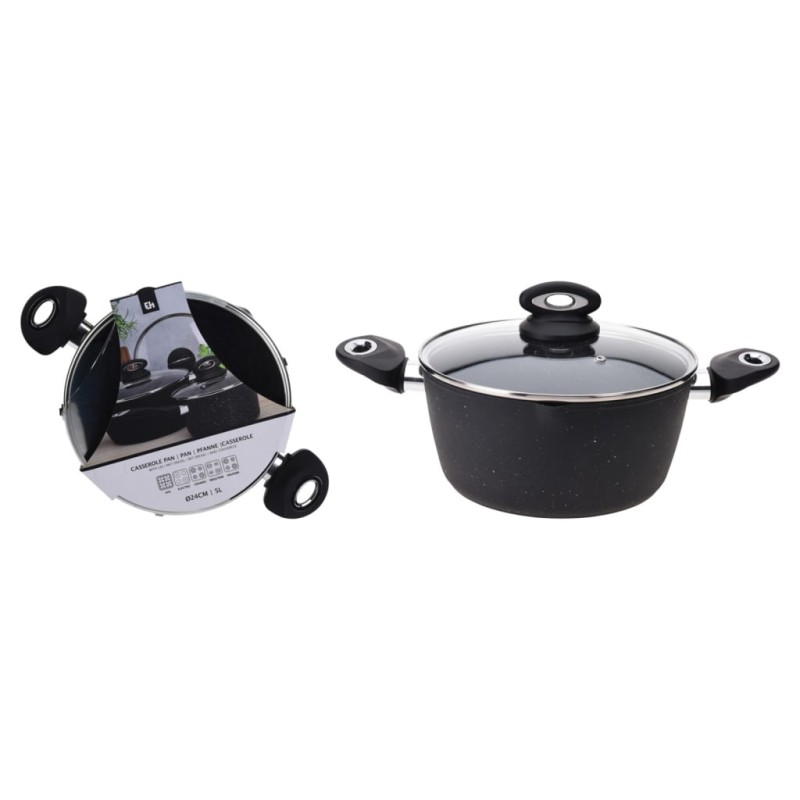 Excellent Houseware Casseruola con Coperchio 24cm Alluminio Forgiato Excellent Houseware Casseruola con Coperchio 24cm Alluminio Forgiato