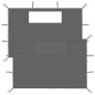vidaXL Pareti con Finestre per Gazebo 2 pz Antracite vidaXL Pareti con Finestre per Gazebo 2 pz Antracite