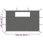 vidaXL Pareti con Finestre per Gazebo 2 pz Antracite vidaXL Pareti con Finestre per Gazebo 2 pz Antracite