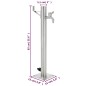 vidaXL Fontanella a Colonna in Acciaio Inossidabile Rotonda 65 cm vidaXL Fontanella a Colonna in Acciaio Inossidabile Rotonda 65 cm