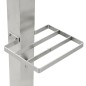 vidaXL Fontanella a Colonna in Acciaio Inossidabile Quadrata 95 cm vidaXL Fontanella a Colonna in Acciaio Inossidabile Quadrata 95 cm