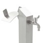 vidaXL Fontanella a Colonna in Acciaio Inossidabile Quadrata 95 cm vidaXL Fontanella a Colonna in Acciaio Inossidabile Quadrata 95 cm