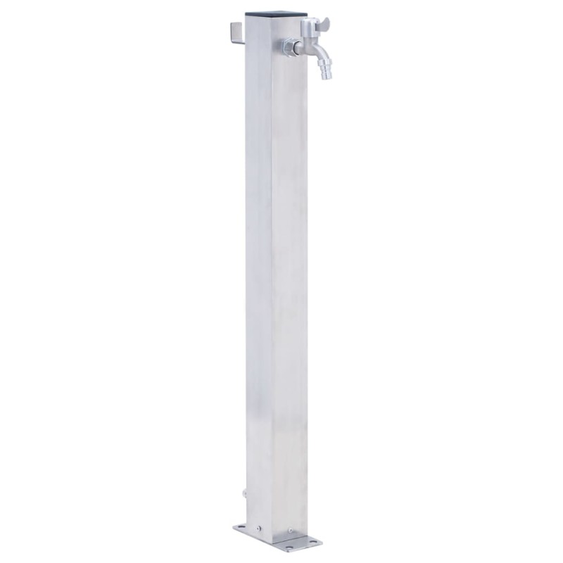vidaXL Colonna d'Acqua da Giardino 60 cm Acciaio Inox Quadrato vidaXL Colonna d'Acqua da Giardino 60 cm Acciaio Inox Quadrato
