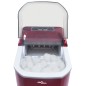 vidaXL Macchina per il Ghiaccio Rossa 1,4 L 15 kg / 24 h