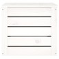 vidaXL Contenitore Portaoggetti Bianco 59,5x36,5x33cm Massello di Pino vidaXL Contenitore Portaoggetti Bianco 59,5x36,5x33cm Massello di Pino