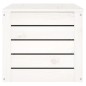 vidaXL Contenitore Portaoggetti Bianco 89x36,5x33cm Massello di Pino