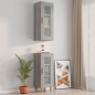 Armadietto Pensile a Parete Grigio Sonoma 34,5x34x90 cm Armadietto Pensile a Parete Grigio Sonoma 34,5x34x90 cm