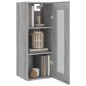 Armadietto Pensile a Parete Grigio Sonoma 34,5x34x90 cm Armadietto Pensile a Parete Grigio Sonoma 34,5x34x90 cm