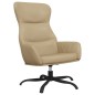 vidaXL Poltrona Rilassante con Sgabello in Similpelle Cappuccino vidaXL Poltrona Rilassante con Sgabello in Similpelle Cappuccino