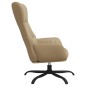 vidaXL Poltrona Rilassante con Sgabello in Similpelle Cappuccino vidaXL Poltrona Rilassante con Sgabello in Similpelle Cappuccino