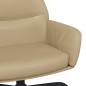 vidaXL Poltrona Rilassante con Sgabello in Similpelle Cappuccino vidaXL Poltrona Rilassante con Sgabello in Similpelle Cappuccino