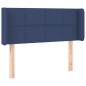 Testiera ad Orecchio Blu 83x16x78/88cm in Tessuto Testiera ad Orecchio Blu 83x16x78/88cm in Tessuto