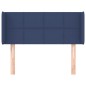 Testiera ad Orecchio Blu 83x16x78/88cm in Tessuto Testiera ad Orecchio Blu 83x16x78/88cm in Tessuto