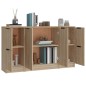 Credenze 3 pz Rovere Sonoma in Legno Multistrato Credenze 3 pz Rovere Sonoma in Legno Multistrato