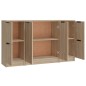 Credenze 3 pz Rovere Sonoma in Legno Multistrato Credenze 3 pz Rovere Sonoma in Legno Multistrato