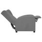 vidaXL Poltrona Alzapersona Wing Back Grigia in Similpelle