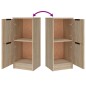 Credenze 3 pz Rovere Sonoma in Legno Multistrato Credenze 3 pz Rovere Sonoma in Legno Multistrato