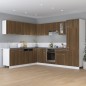 Armadio per Frigo Rovere Marrone 60x57x207 cm Legno Multistrato Armadio per Frigo Rovere Marrone 60x57x207 cm Legno Multistrato