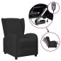 vidaXL Poltrona Wing Back Elettrica Reclinabile Nera in Similpelle